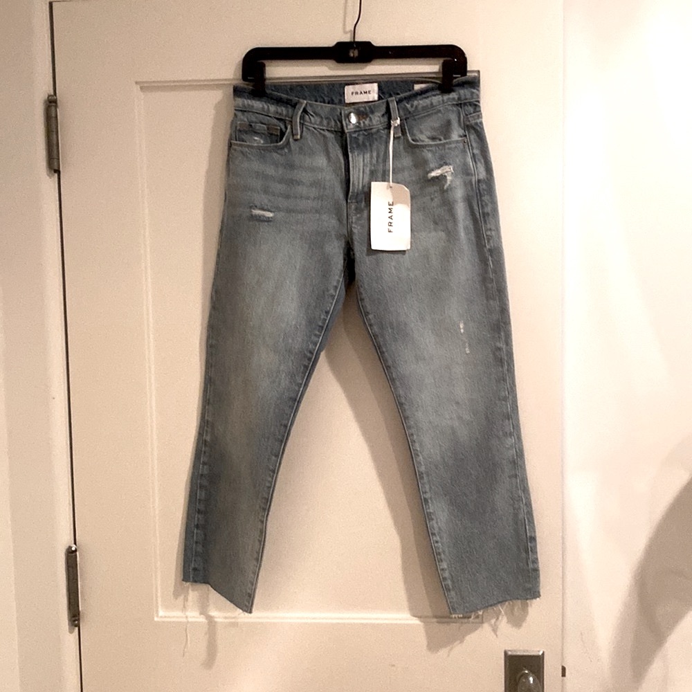 FRAME Denim Le Garcon Crop in Clash CURRENT FRAME BEST SELLER Style - Picture 5 of 9
